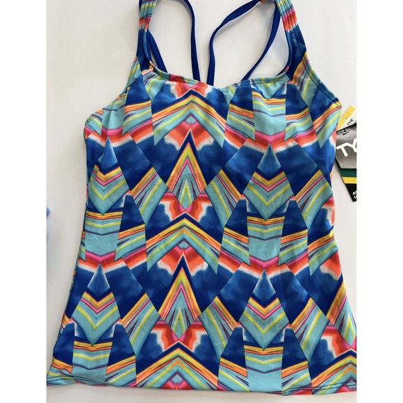 TYR Other - TYR Sport Women's Swim Tankini XS‎ (0/2) NEW!! Ediza Lake Double Strap Multi